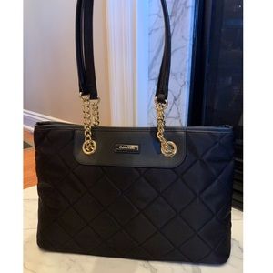 Calvin Klein Quilted Black Handbag